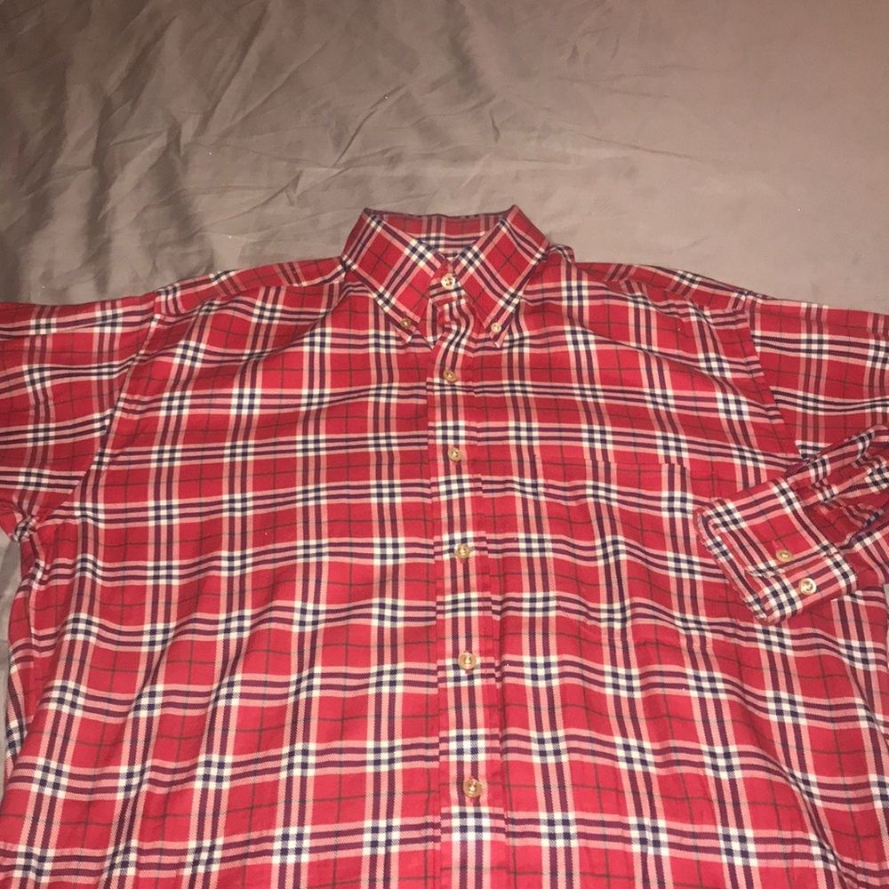 Red Burberry shirt